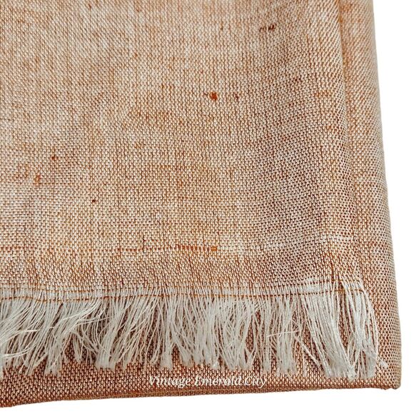 Handwoven Pashmina 100% Cashmere Wrap Shawl Salmon Pink Camel Design India Scarf - Picture 6 of 12